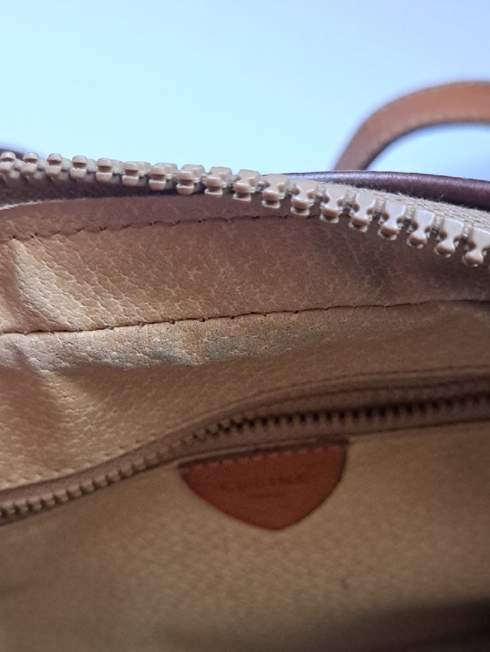 Vintage Celine Beige and Brown Crossbody Bag - Picture 9 of 12